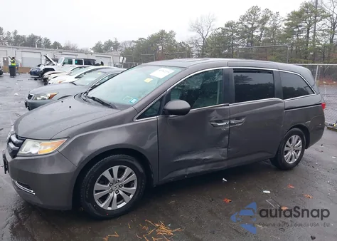 2015 Honda Odyssey Ex-L из США, поврежденный, VIN 5FNRL5H65FB030447